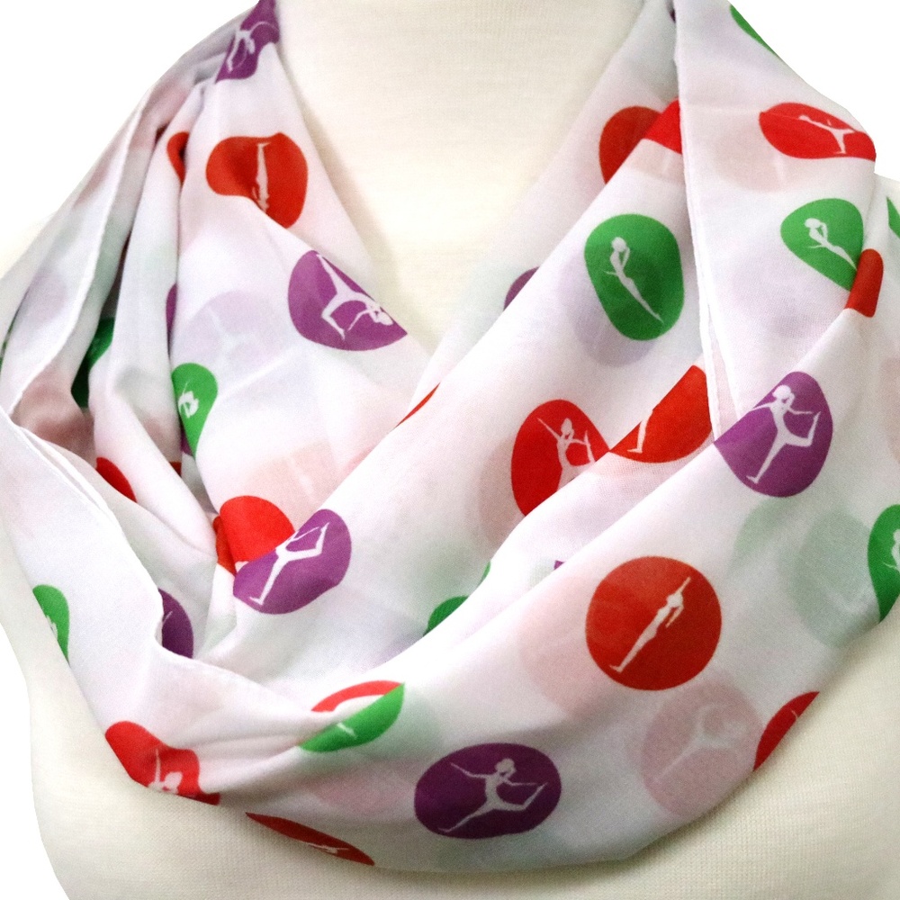 Yoga infinity Scarf for her a yogi accessories mat